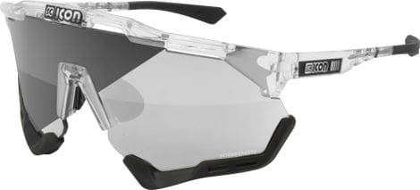 Scicon Sports Aeroshade XL Lunettes De Soleil De Performance Sportive (Scnpp Silver Fotocromic/Briller)