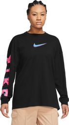 Maglietta a maniche lunghe Nike Sportswear Black Black