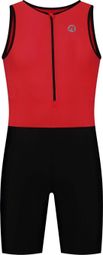 Combinaison de Triathlon Manches Courtes Rogelli Florida Rouge/Noir