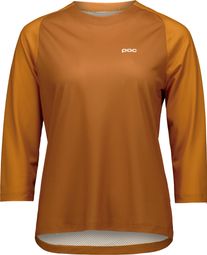 Maillot Poc Motion Air Naranja/Marrón Mujer de manga 3/4