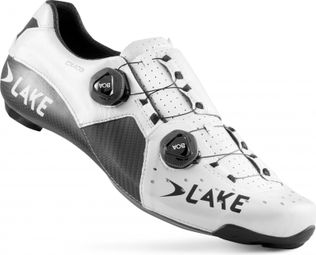 Zapatillas de carretera Lake CX403-X Blanco / Negro Versión grande