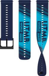Bracelet de montre Silicone Suunto Athletic 6 22mm S+M UTMB World Series Edition limitée - Bleu marine