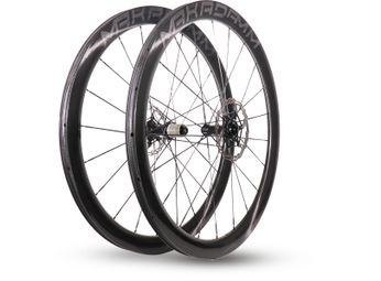 Paire de roues carbone route – MaKadamm legacy 45 disc héritage édition à pneus – 1027 gr la paire –centerlock–12x100 | 12x142