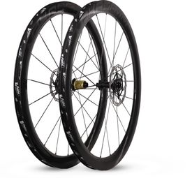 Paire de roues carbone route – MaKadamm legacy 45 disc héritage édition à pneus – 937 gr la paire –centerlock–12x100 | 12x142