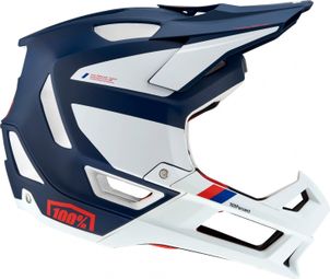 Full Face Helmet 100% Trajecta Fidlock Intrepid White / Blue