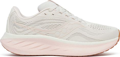Chaussures Running Saucony Ride 18 Blanc/Rose Femme