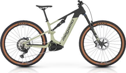 Megamo Flame CRB 05 12V 800 Wh Bosch 100 Nm 29'' Full Suspension Electric Mountain Bike Sage Green / Black 2026