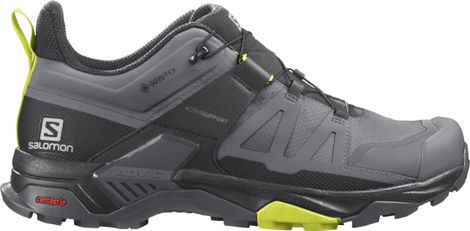 Chaussures de Randonnée Salomon X Ultra 4 GTX Gris Jaune Homme