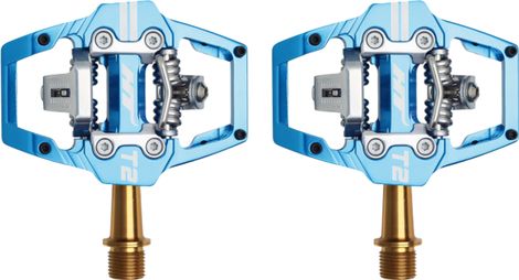 HT Components T2 Titanium Marin Blue Automatic Pedals