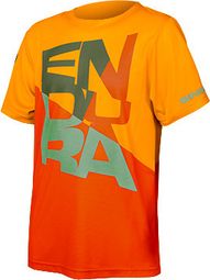 T-shirt Endura SingleTrack Core Enfant Mandarine Orange