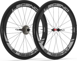 Paire de Roues Legend Wheels 50P RS⁴ - 9X100 - 9X130mm - Patins - DT 240EXP - Campagnolo