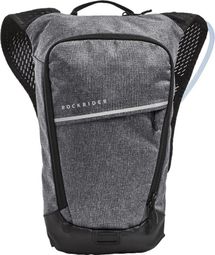 Rockrider 4L Hydration Bag + 1L Water Pouch Grey