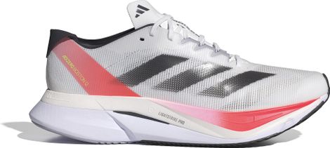 Chaussures Running adidas Adizero Boston 12 Blanc/Rouge Homme