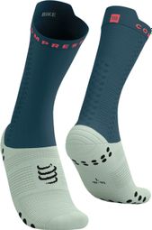 Chaussettes Compressport Pro Racing Socks V4.0 Bike Bleu