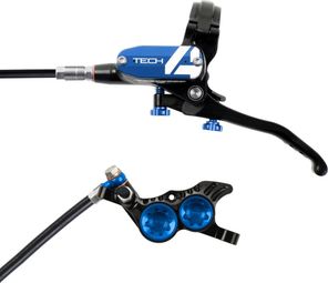 Hope Tech 4 V4 Disc Break - Front Black / Blue Standard Hose