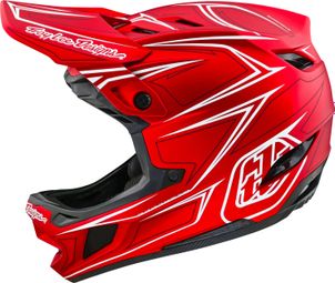 Troy Lee Designs D4 Composite Mips Red full-face helmet