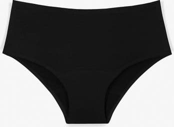 Shorty Menstruel pour Ados - Flux moyen - Noir