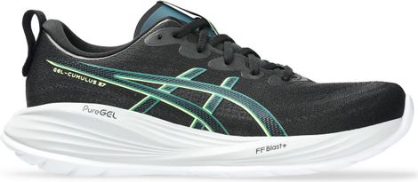 Asics Gel-Cumulus 27 Running Shoes, Black/Green, Men's