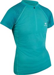 Maillot de manga corta para mujer Raidlight 1/2 Zip R-Light Spearmint