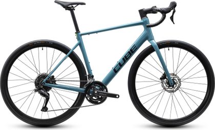 Cube Attain Pro Road Bike with Shimano Cues 9-Speed, 700 mm, Blue, 2027