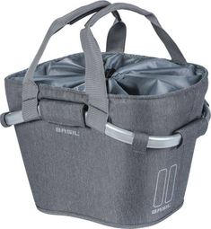 BASIL Panier à Vélo 2Day Carry All 15 Litre 28 x 37 x 25 Cm - Gris