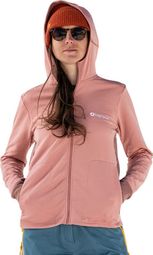 Lagoped Gelinotte Hoodie voor dames, technisch fleece, roze 