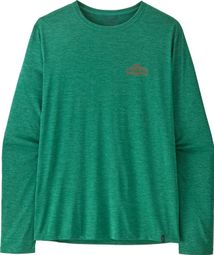 Camiseta de manga larga Patagonia Capilene Cool Daily verde para hombre