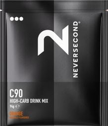 Boisson Énergétique Neversecond C90 High Carb Drink Mix Orange 94g
