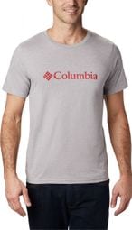 T-shirt Columbia CSC Basic Logo Grigio Uomo