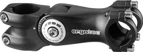 ERGOTEC OCTOPUS 2 Verstelbare Stuurpen -10/60° 31.6mm Zwart