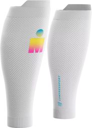 Ghette a compressione Compressport R2 Oxygen Ironman 2026 bianche