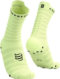 Chaussettes Compressport Pro Racing Socks V4.0 Ultralight Run High Jaune