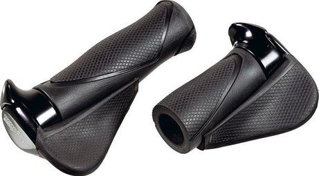 ERGOTEC Grips Mf1 Large Kraton / Aluminium 130+130 Mm - Noir