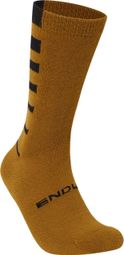 Endura Coolmax Stripe sokken bruin/beige (2 paar)