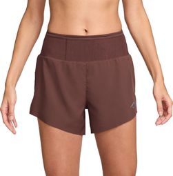 Short Nike Dri-Fit Trail 4in Rouge Femme