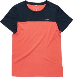 Dames Devold Classic Linear Blue Pink T-Shirt