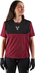 Animoz Pure Women's Long-Sleeve Jersey, Bordeaux/Black