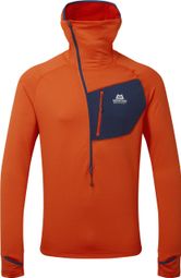 Mountain Equipment Eclipse Hooded Zip T Orange Fleece