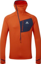 Polaire Mountain Equipment Eclipse Hooded Zip T Orange