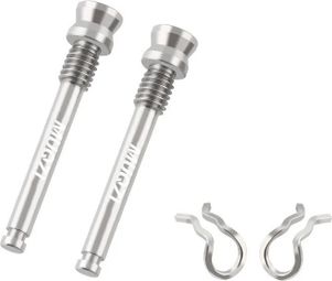 Vis étrier de frein à disque – Argenté – 2 pièces + clips