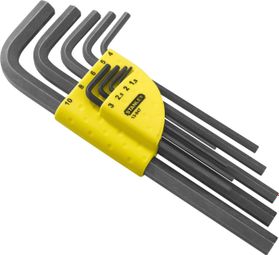 Clé Mâle Longue - Etui de 9 pièces - Acier au Silicium - Finition Phosphate Noir - STANLEY  1-13-947