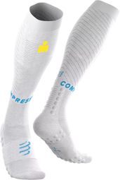 Calzini Compressport Full Recovery 2.0 Ironman 2026 Bianchi