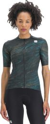 Maillot Sportful Cliff Supergiara de manga corta Azul/Caqui