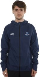 Hoka Les Templiers Waterproof Jacket Blue Unisex | Alltricks.com