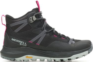 Merrell siren 4 mid gore-tex wandelschoenen voor dames zwart