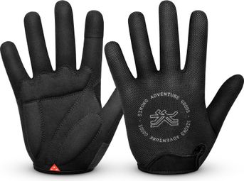 Gants gravel Cyclisme Homme et Femme Frontier Noir