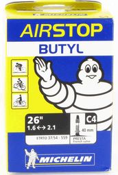 Michelin C4 AirStop Butyl MTB Fahrradschlauch 26x1.70 - 26x2.10 Presta Ventil