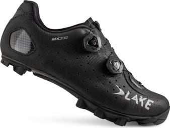 Zapatillas de carretera Lake MX332-X negras / plateadas