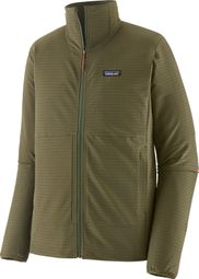 Forro polar Patagonia R1 TechFace verde para hombre