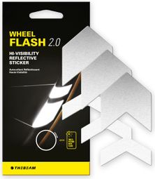 WHEEL FLASH 2.0 Silver | Réflecteurs pour roue de vélo